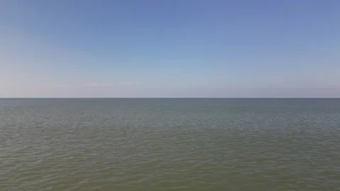 Open ocean surface of the sea on sunny summer day Stock Footage 250483871