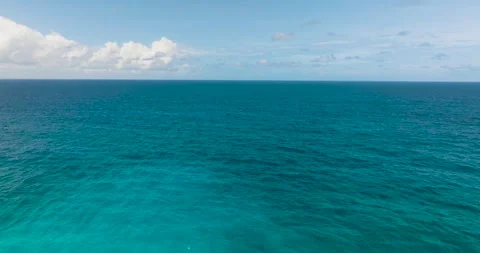 Open ocean view with turquoise waters. La Digue, Seychelles. Stock Footage 311034859