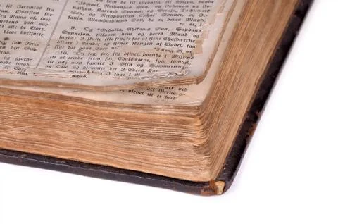 Open old bible Stock Photos