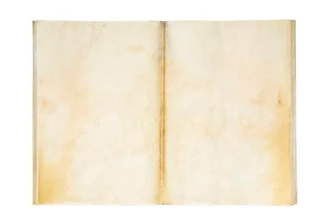 Open old blank exercise book Foto stock