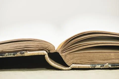 Open old book. Stock Photos