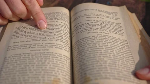 An open old book to read. Stock Footage 177996204