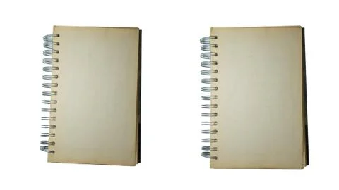 Open old book on white background Stock Photos