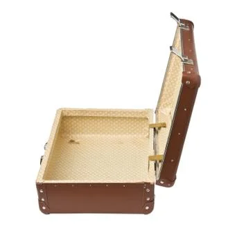 Open old suitcase Stock Photos