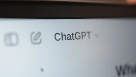 Open openAI chatgpt ai artificial intelligence. start chat gpt chatbot for ia. Video stock 302344718