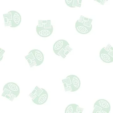 Open operations glyph seamless pattern Stock Illustration