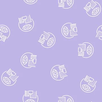Open operations line seamless pattern Stock Illustration