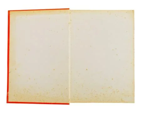 Open orange notebook Stock Photos