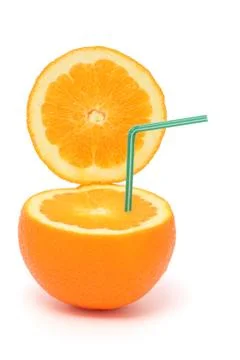 Open orange Foto stock
