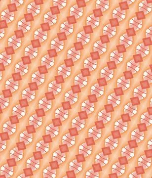 Open outline motif single-line repeat pattern in milk skin, crema, almond syrup, Stock Illustration