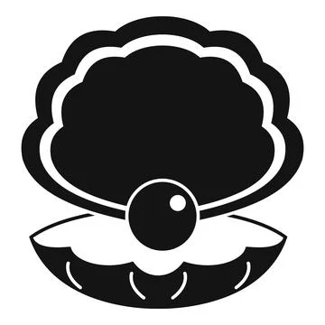 Open oyster shell revealing a precious pearl 스톡 일러스트