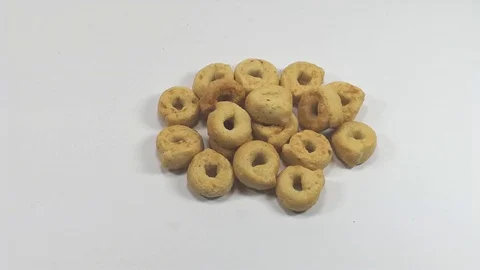 Open pack with Apulian taralli Stock Footage 105025561