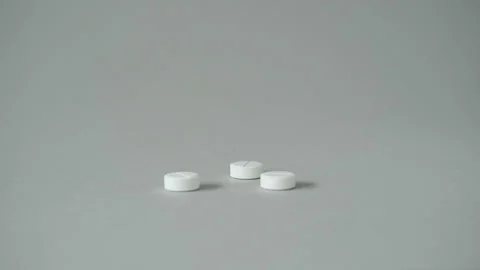 Open the pack of medicines. Stock Footage 155186386