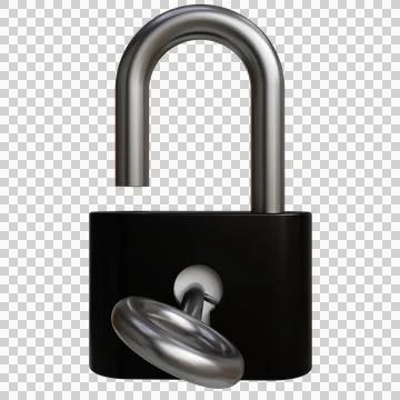 Open padlock security unlocked Stock Photos