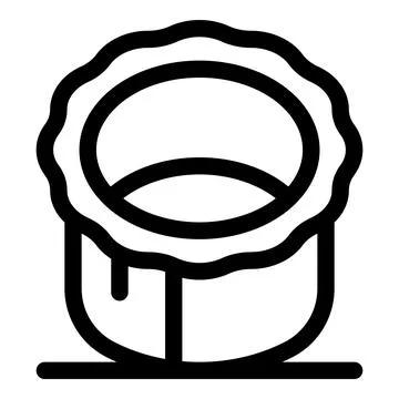 Open paint bucket dripping on floor, home renovation project Stock Illustration