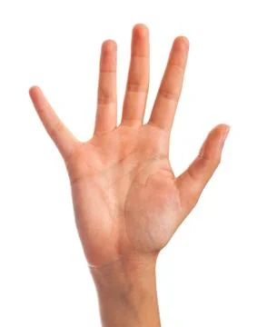 Open palm hand Stock Photos