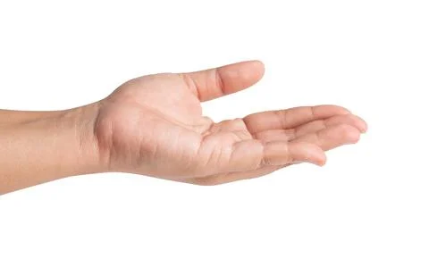 Open the palm of the hand Stock Photos