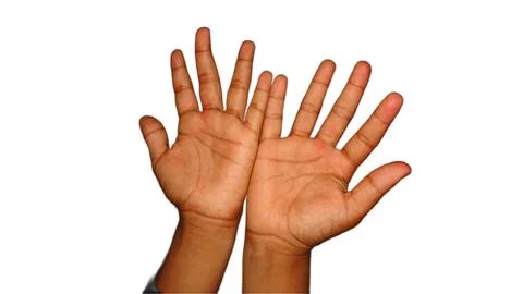 Open Palms of a Child. Stock Photos