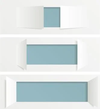 Open paper Stock Illustration