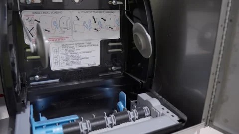 Open Paper Towel Dispenser Stock Footage 314030845