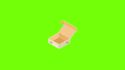 Open parcel box icon animation 스톡 동영상 156462453