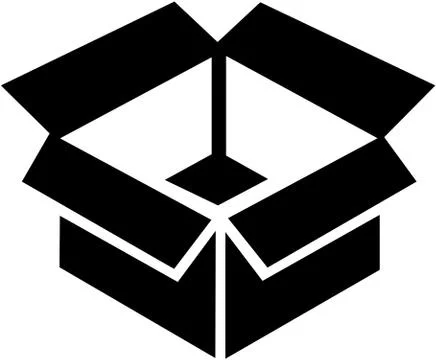 Open Parcel icon Illustrazione stock