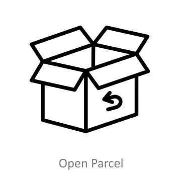 Open Parcel 库存插图