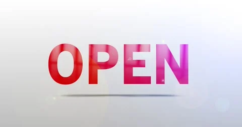 Open. Particle Logo. Text Animation Stock Footage 135207761