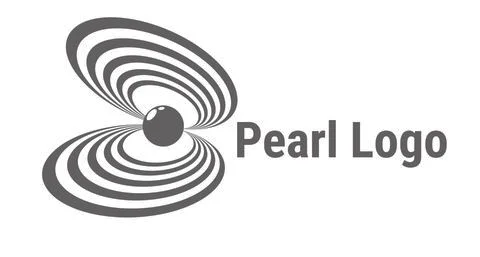 Open pearl shell Stock Illustration