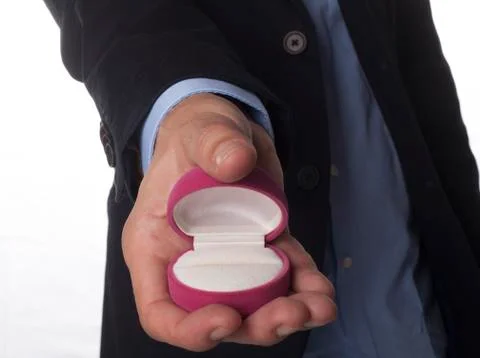 Open Pink Box Stock Photos