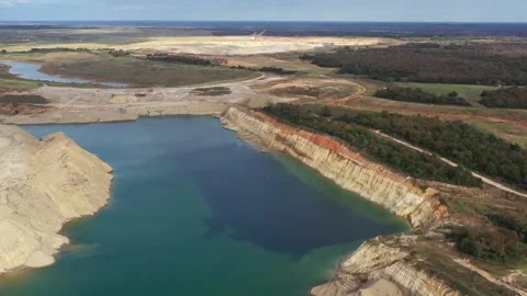 Open Pit Coal Mine Land Restoration Jewett Texas USA 動画素材 335664135