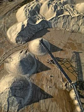 Open pit mine and selection of raw material Stock Photos
