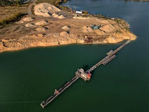 Open pit mine and selection of raw material Stock Photos