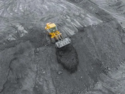 Open pit mine, breed sorting, mining coal, extractive industry anthracite, Coal Stock-Fotos