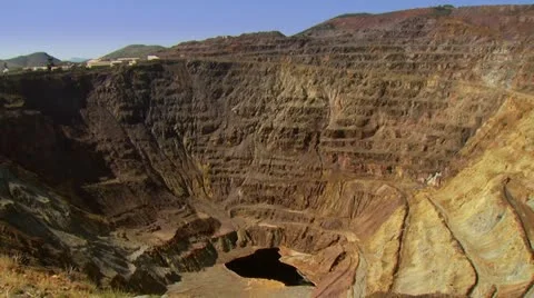 Open pit mine Stock Footage 11121748