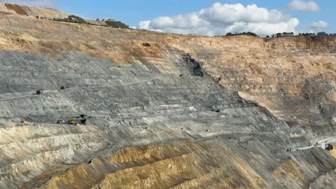 Open Pit Mine Layers Stock Footage 310383855