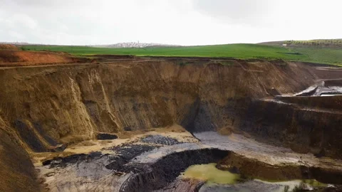 Open pit mine in Morocco Vídeos de archivo 88248374
