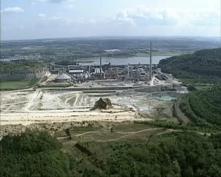 Open pit mine at Mount Saint Peter near Maastricht Stock Footage 22240269