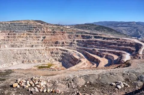Open pit mine Stock Photos