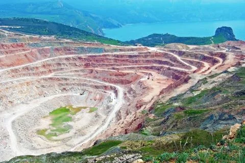 Open pit mine Stock Photos