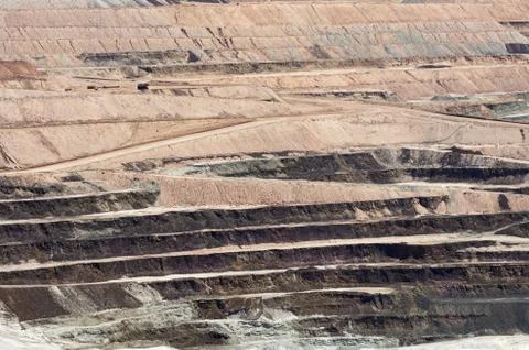 Open pit mine Stock Photos