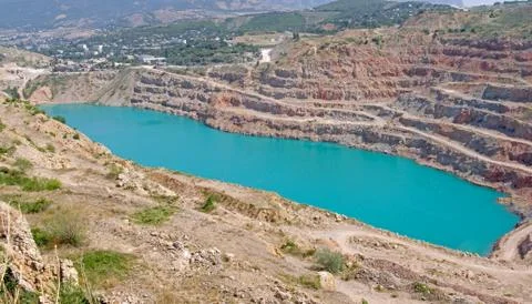 Open pit mine Stock Photos