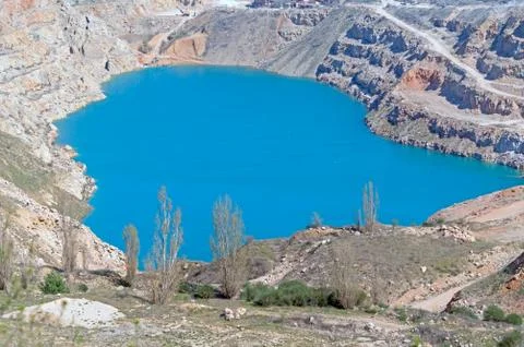 Open pit mine Stock Photos