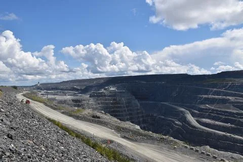 An open-pit mine Stock Photos