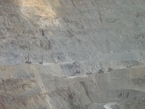 Open pit mine in Toledo, Cebu, Philippines Stock Footage 80249269