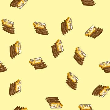 Open pit mining copper production isometric icon seamless pattern Stock Illustration