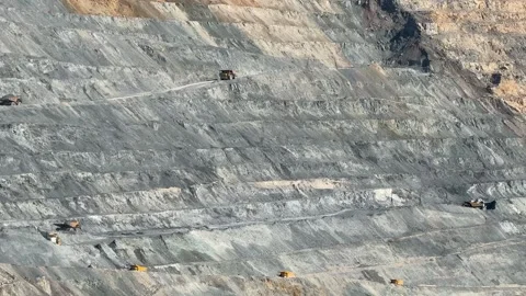 Open Pit Mining Stock Footage 310384045