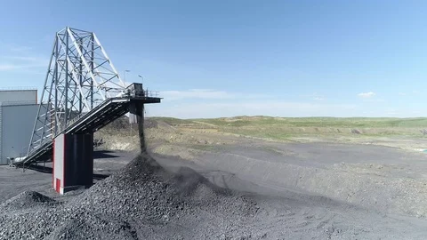 Open pit mining of natural resources and ores Stock-Footage 128119686