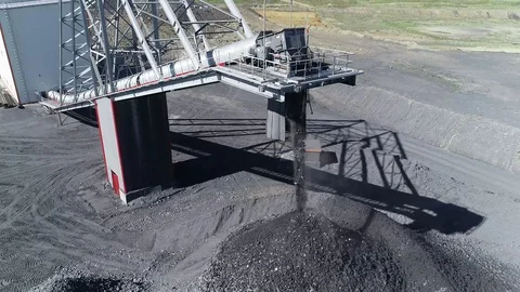 Open pit mining of natural resources and ores Stock-Footage 128119907