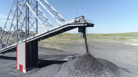 Open pit mining of natural resources and ores Stock-Footage 128120030